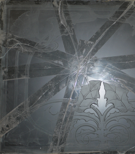 Kaputte Reproduktionsvorlage. 