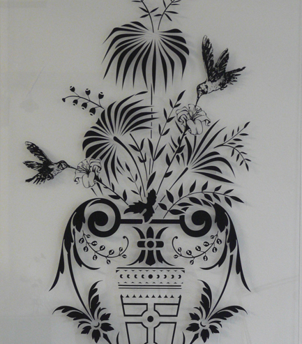 Orchideen und Kolibris